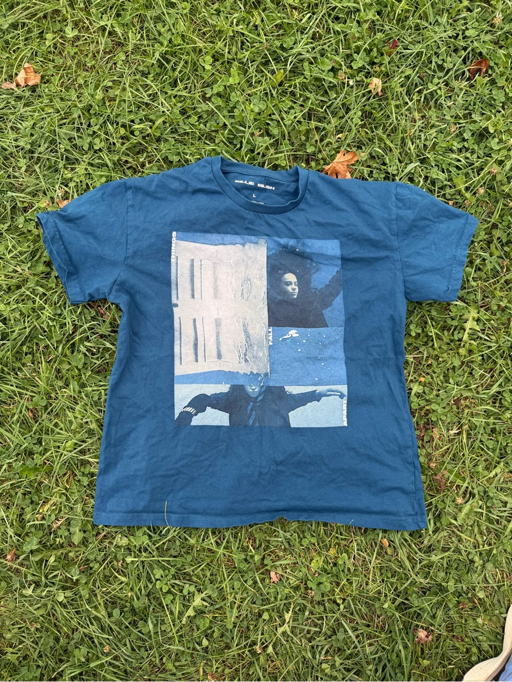 Womans Graphic Tee - Blue Short Sleeve Shirt